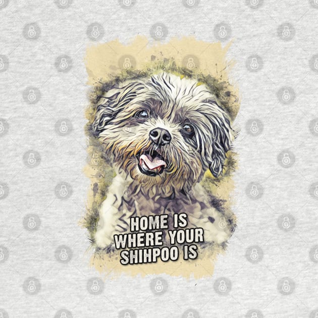 Shihpoo Home is Where Your Dog is by Naumovski